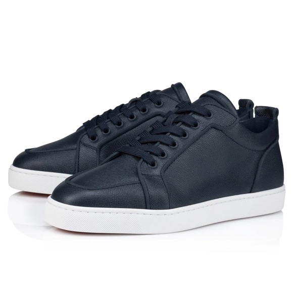 Christian Louboutin Rantulow Orlato Flat Marine Blue Low Top Sneakers 43.5 10.5 - Picture 1 of 15